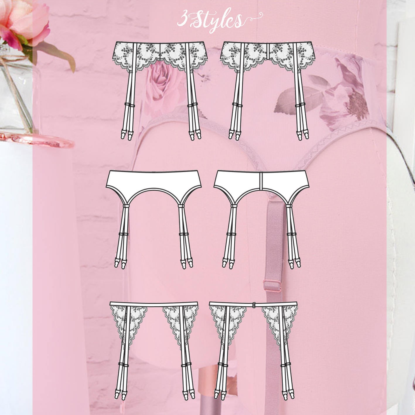 The Suspender Belt Collection - PDF Instant Download - Evie La Luve - Etsy