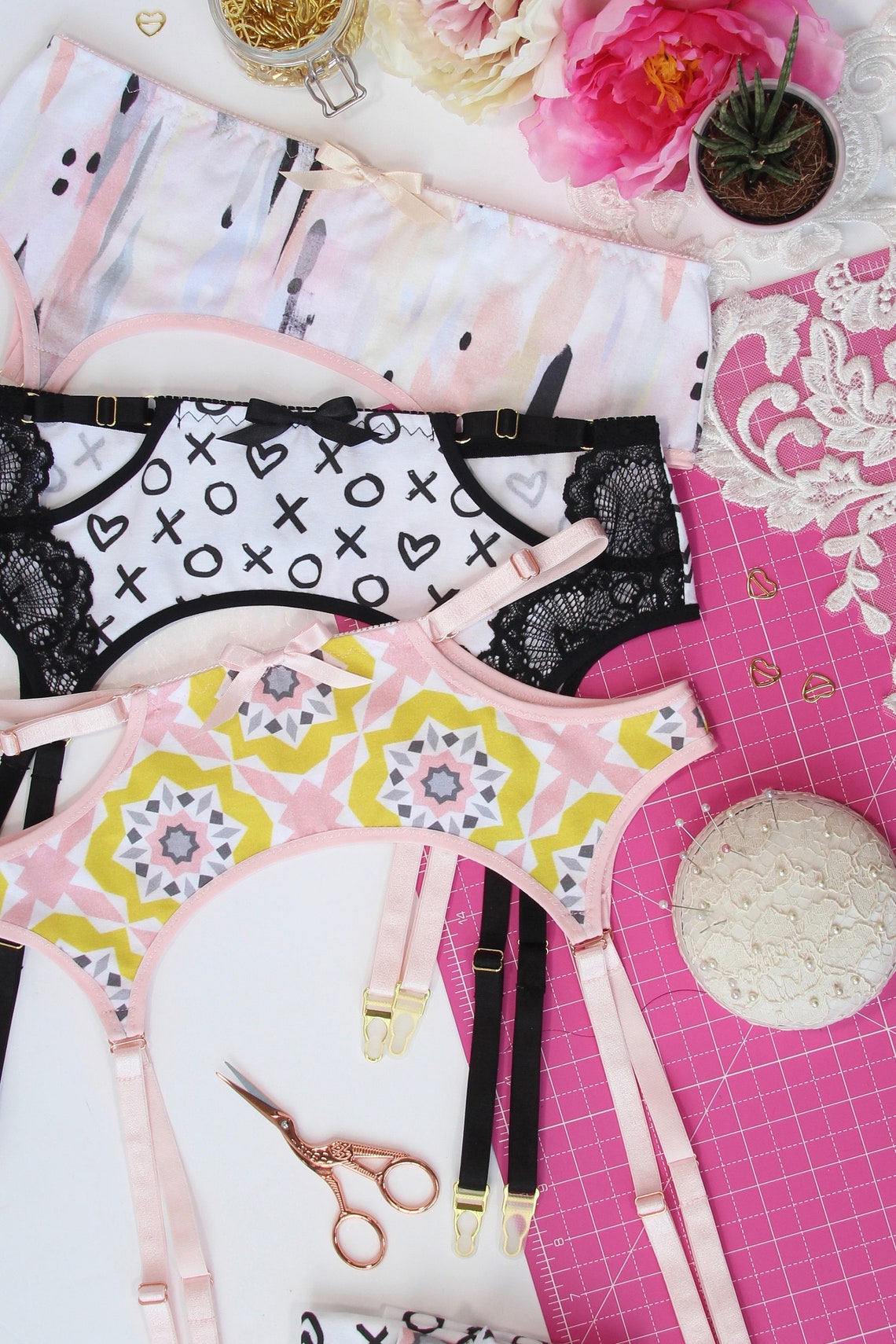 Renee Garter Belt Sewing Pattern PDF Instant Download Evie Etsy