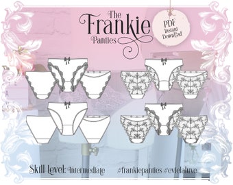 Frankie Panties Lingerie Sewing Pattern - PDF Sewing Pattern - Evie la Luve