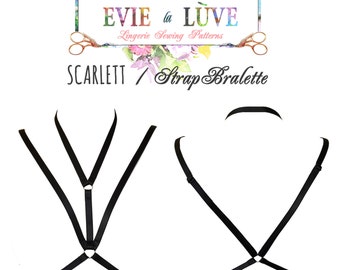 Scarlett Strap Bralette E-Book Tutorial - PDF Instant Download Instructions - Evie la Luve