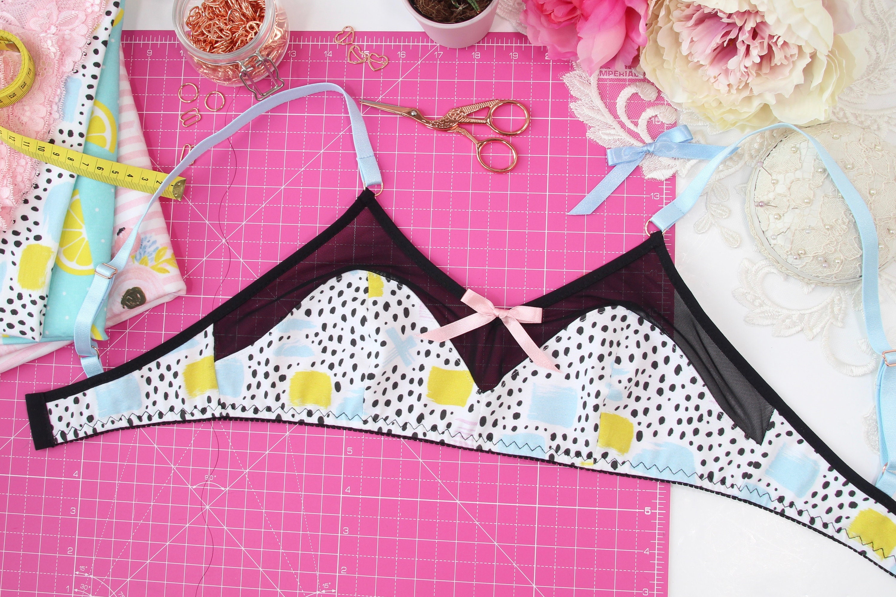 X. Back Bra Pattern Xo Bra Lingerie Sewing Pattern - PDF Instant Download - Evie La Lùve ...