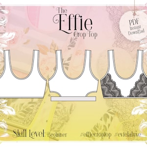Effie naaipatroon crop top pdf direct downloaden - Evie la Luve