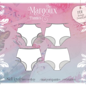 Margoux Cut Out High Waist Panties Sewing Pattern - PDF Instant Download - Evie la Lùve