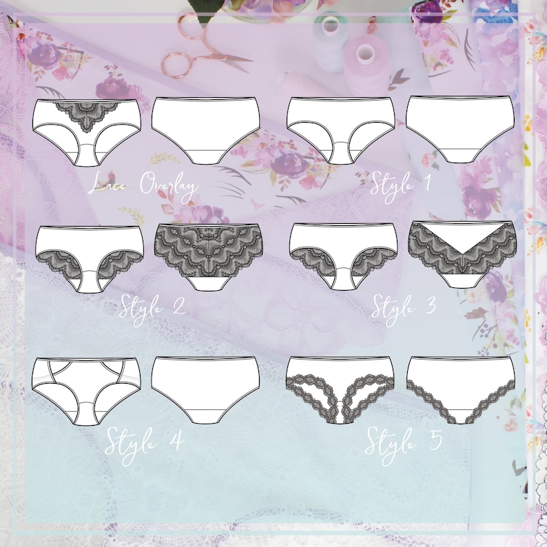 Binky Panties Lingerie Sewing Pattern PDF Instant Download Evie la Lùve image 2