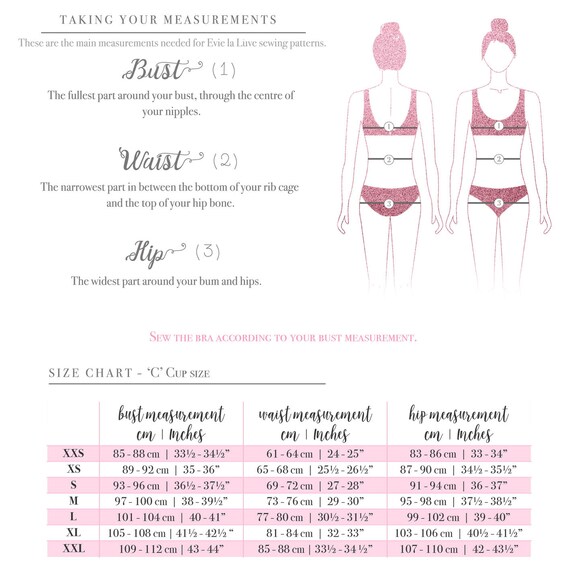 Esty Lace Bralette Sewing Pattern Download Triangle Soft Bra Pattern PDF Lingerie  Sewing Pattern Darted Bralette Pattern UK 6-18 -  Sweden