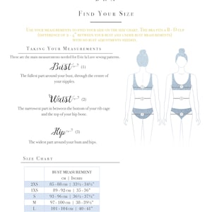 Xo bra Lingerie Sewing Pattern PDF Instant Download Evie la Lùve image 9