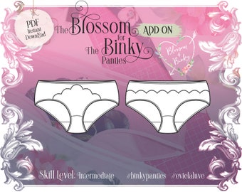 Blossom ADD ON for The Binky Panties - PDF Instant Download - Evie la Lùve