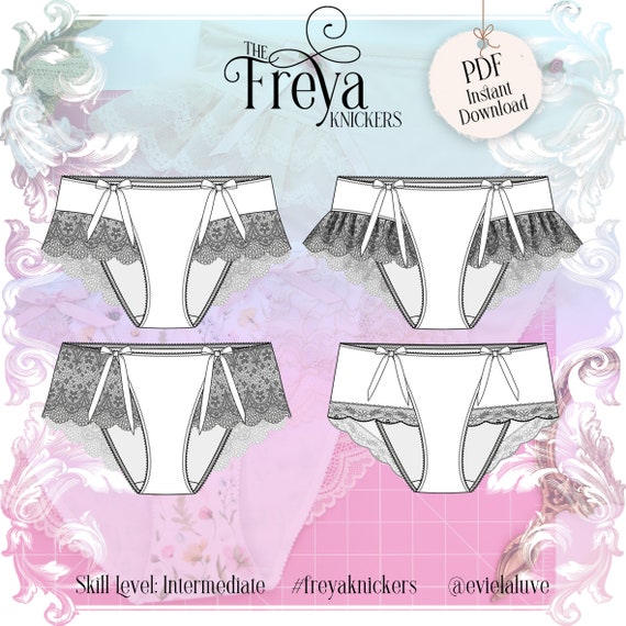 Freya Knickers Sewing Pattern PDF Instant Download Evie La Lùve 