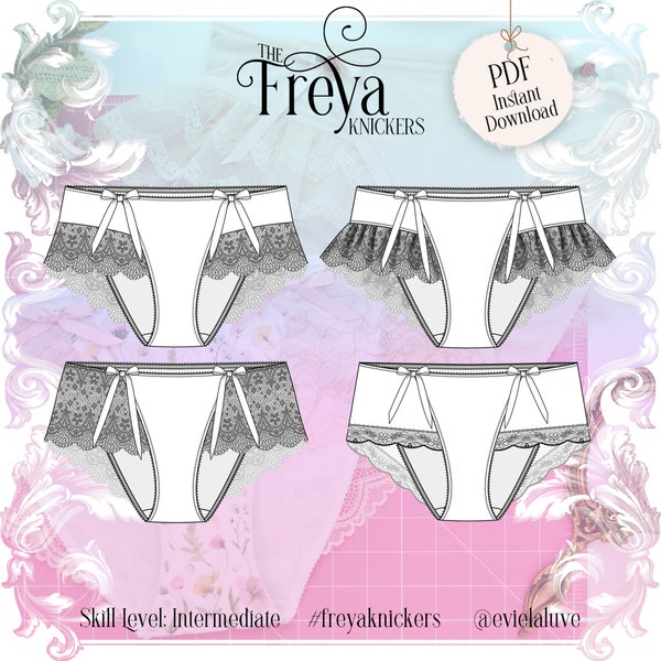 Freya Knickers Sewing Pattern PDF Instant Download - Evie La Lùve