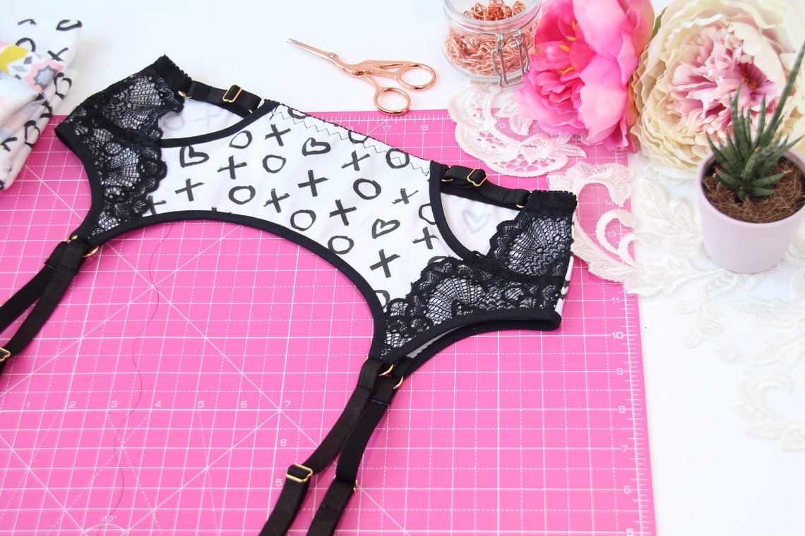 Renee Garter Belt Sewing Pattern PDF Instant Download Evie Etsy