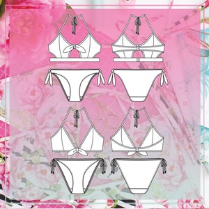 Summer Bikini Swimwear Sewing Pattern PDF Instant Download Evie la Lùve image 3