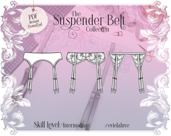 The Suspender Belt Collection - PDF Instant Download - Evie la Luve