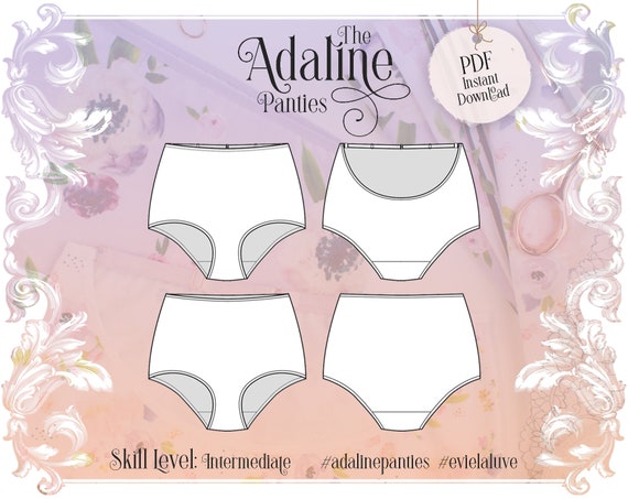 Adaline High Waist Panties Sewing Pattern & Classic High Waist