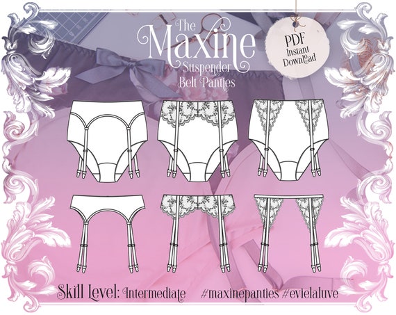 Maxine Culotte Lingerie Patron de Couture PDF Téléchargement Instantané  Evie la luve - Etsy France