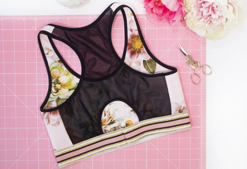 Mighty Sports Bra Sewing Pattern PDF Instant Download Evie la Luve image 3