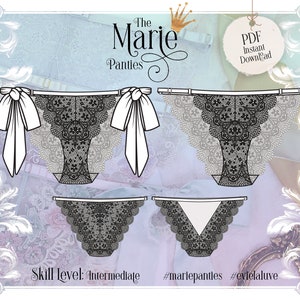 Marie Panties Sewing Pattern PDF Instant Download - Evie la Luve