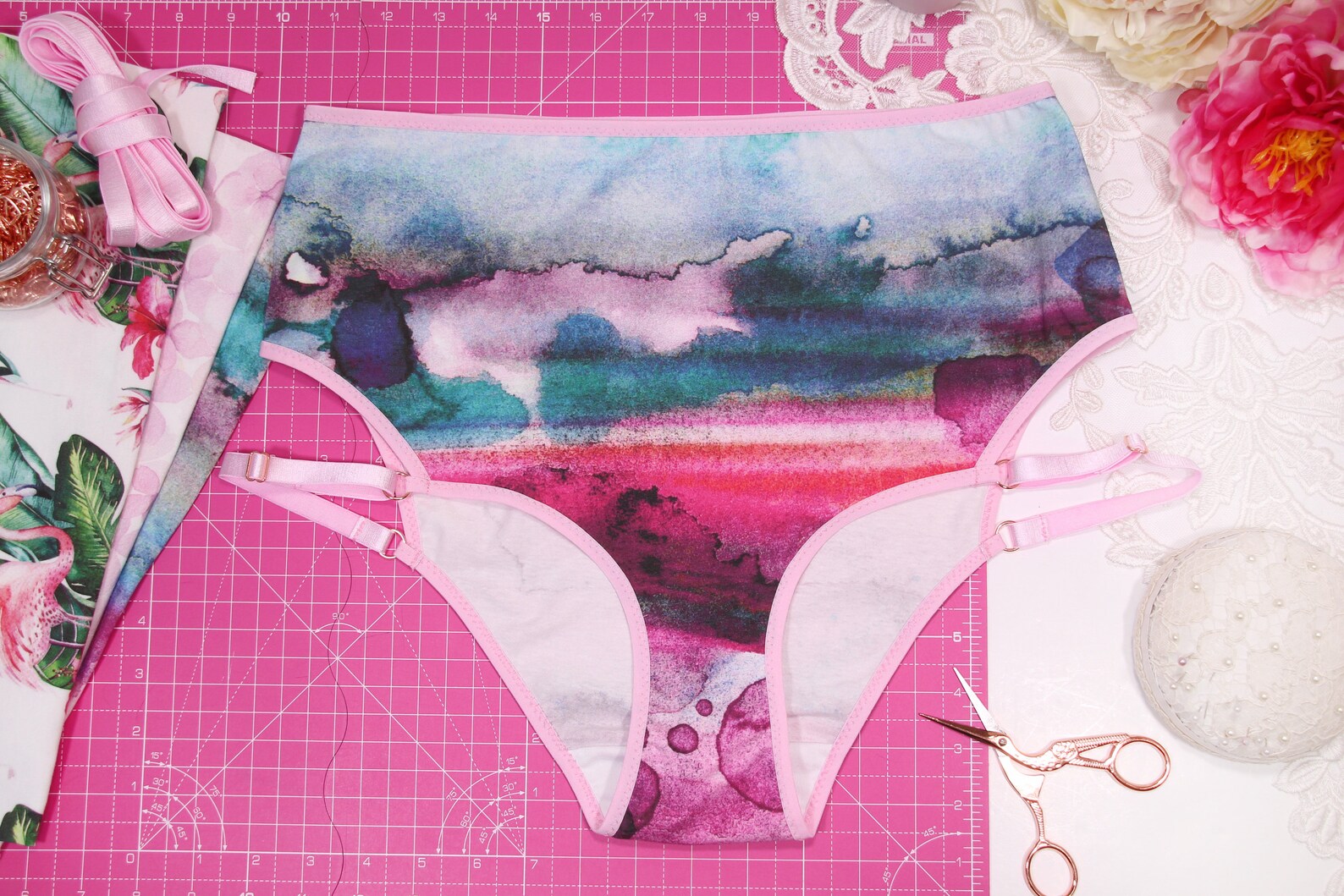 Margoux Cut Out High Waist Panties Sewing Pattern PDF Etsy