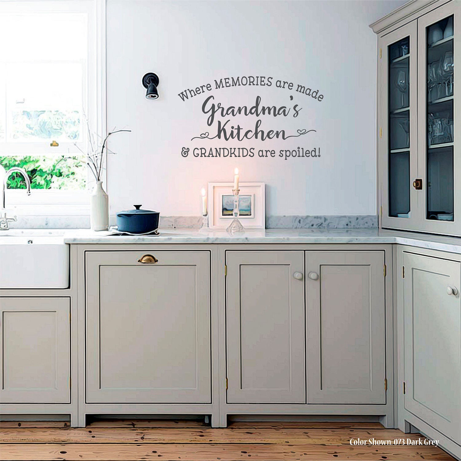 GRANDMA'S KITCHEN, Wall Quote Decal, Kitchen Decals, Family Wall Decal ...