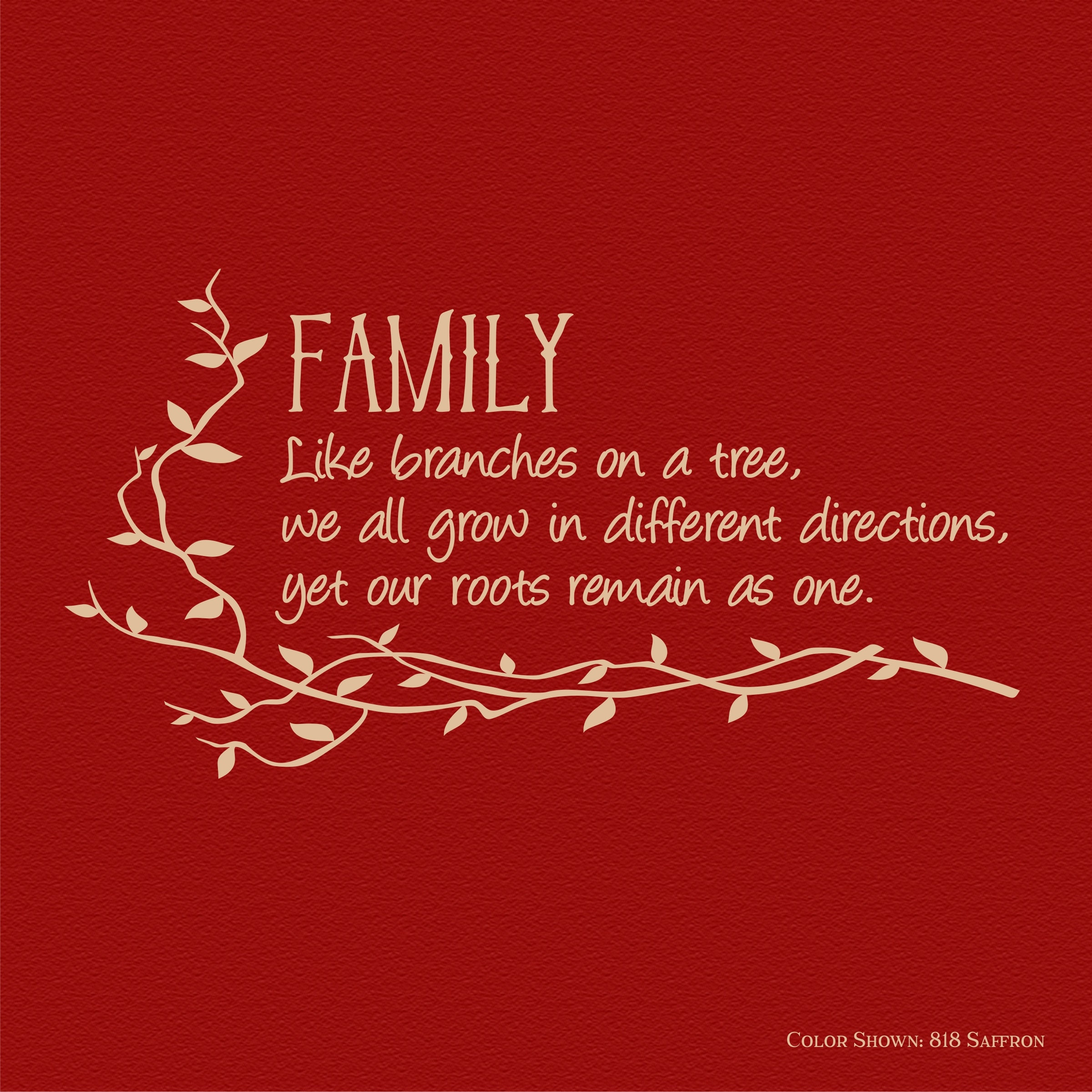 Family Like Branches on a Treefamily Wall Decalvinyl Wall Etsy