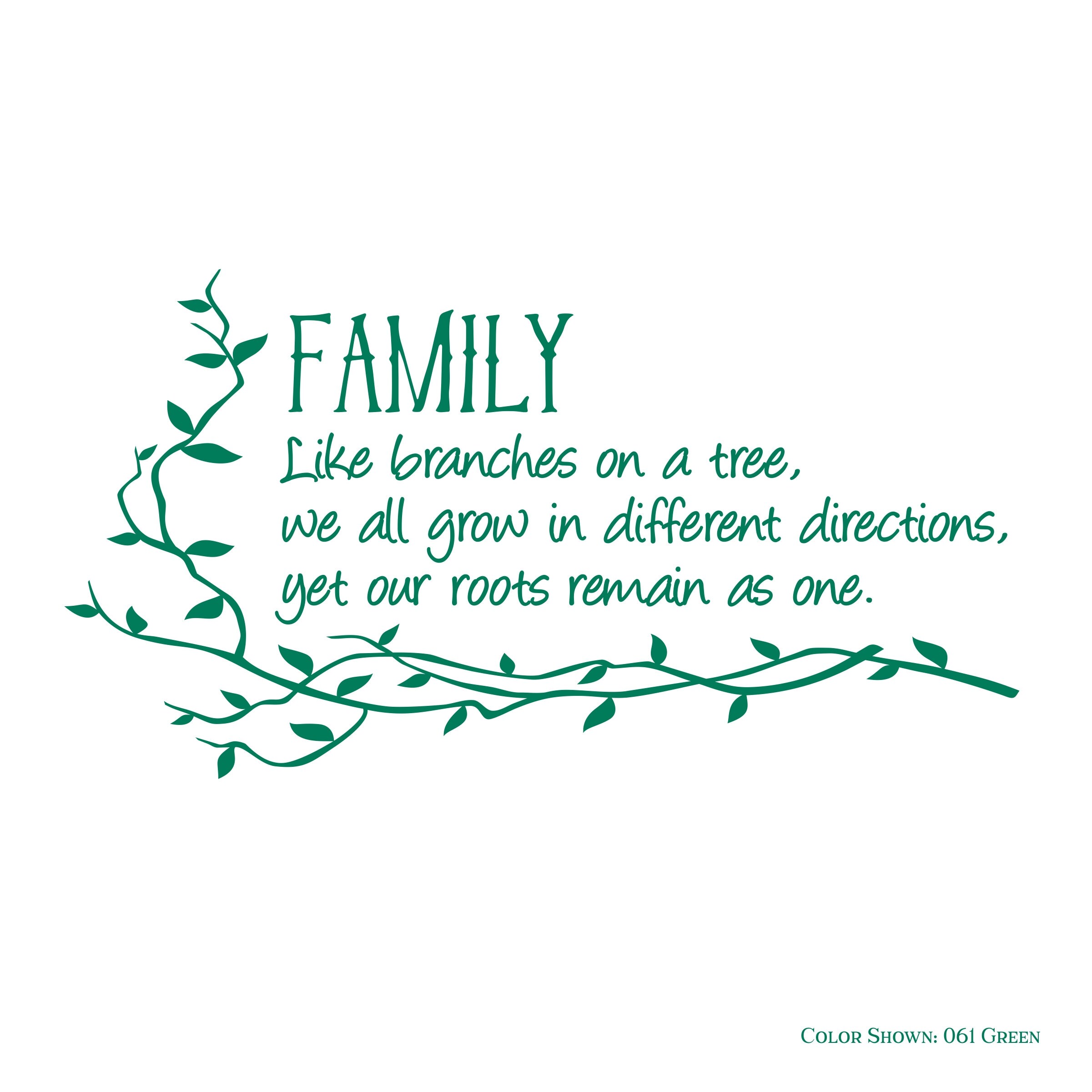 Family Like Branches on a Treefamily Wall Decalvinyl Wall Etsy