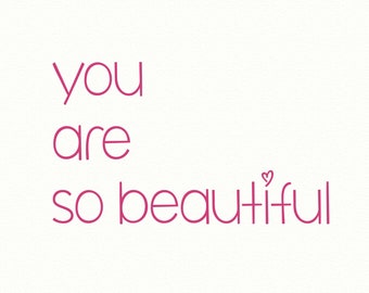 ERES TAN HERMOSO para mí, calcomanía de pared de vinilo, calcomanía de cita de pared, calcomanía de pared familiar, cita de pared de vinilo, calcomanía de pared de niña, hermosa, cita de autoestima