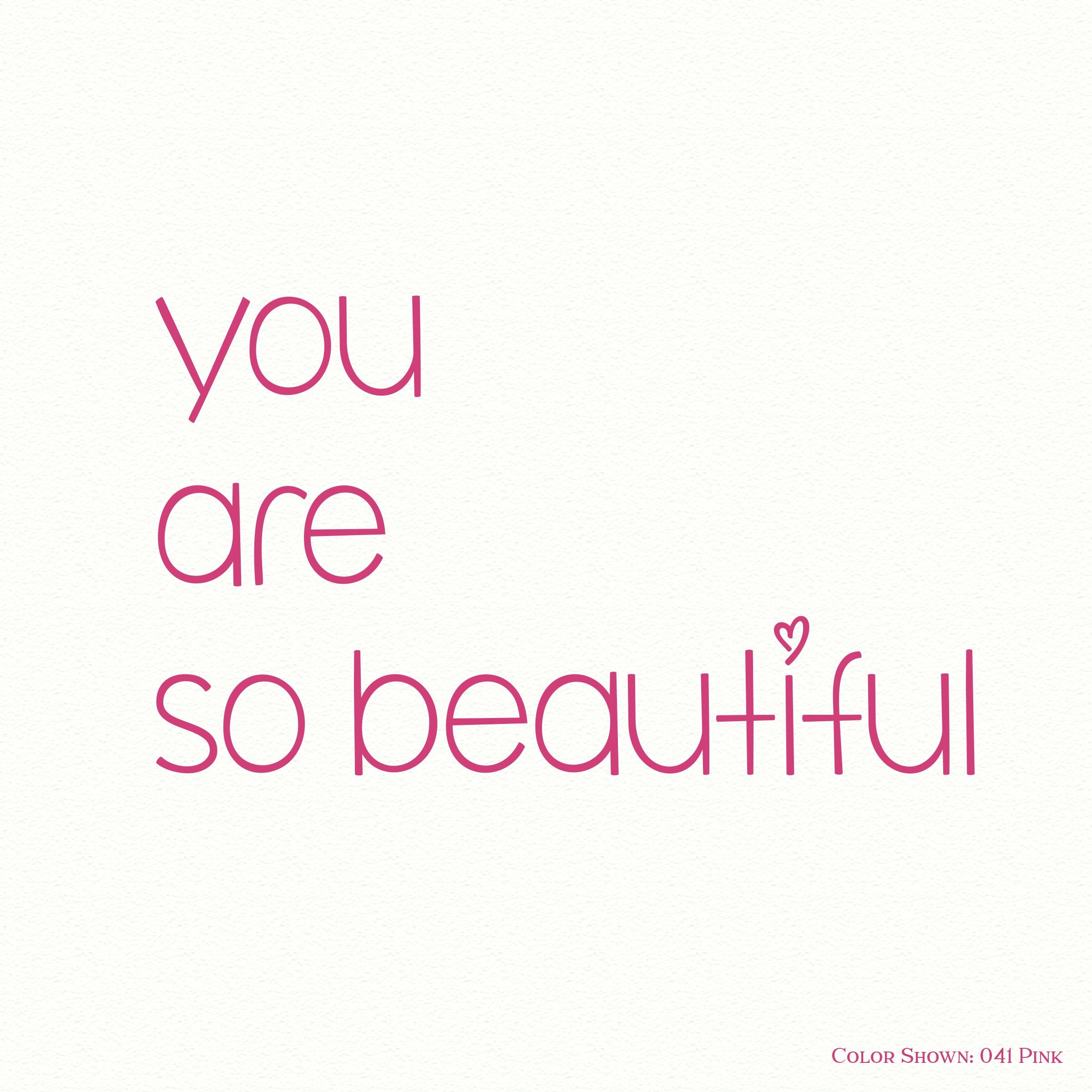 You Are So Beautiful - www.sorbillomenu.com