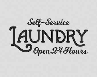 LAUNDRY, laundry decal, vinyl letters, vinyl wall quotes, wall quote decal, laundry wall decal, vinyl wall decals, laundry room decal, open