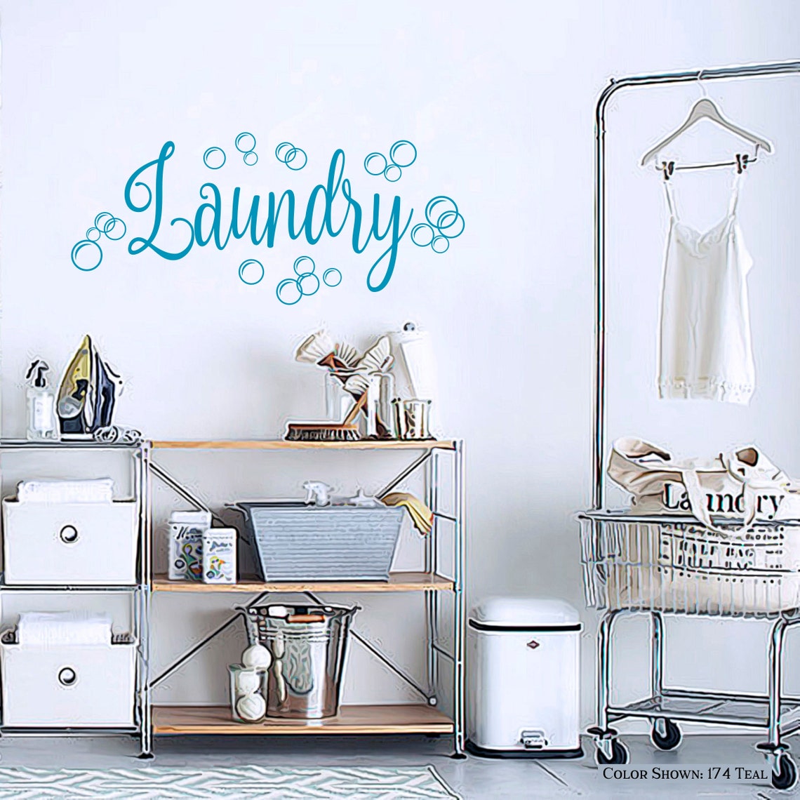 Laundry Bubbleslaundry Room Decal Vinyl Wall Decalswall Quote Decal 