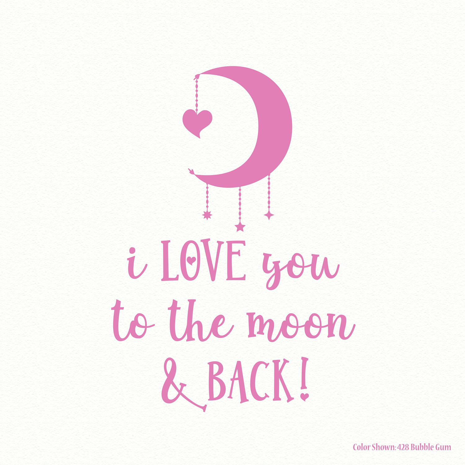 I Love You To The Moon Back Nursery Decor Baby Girl Baby Etsy