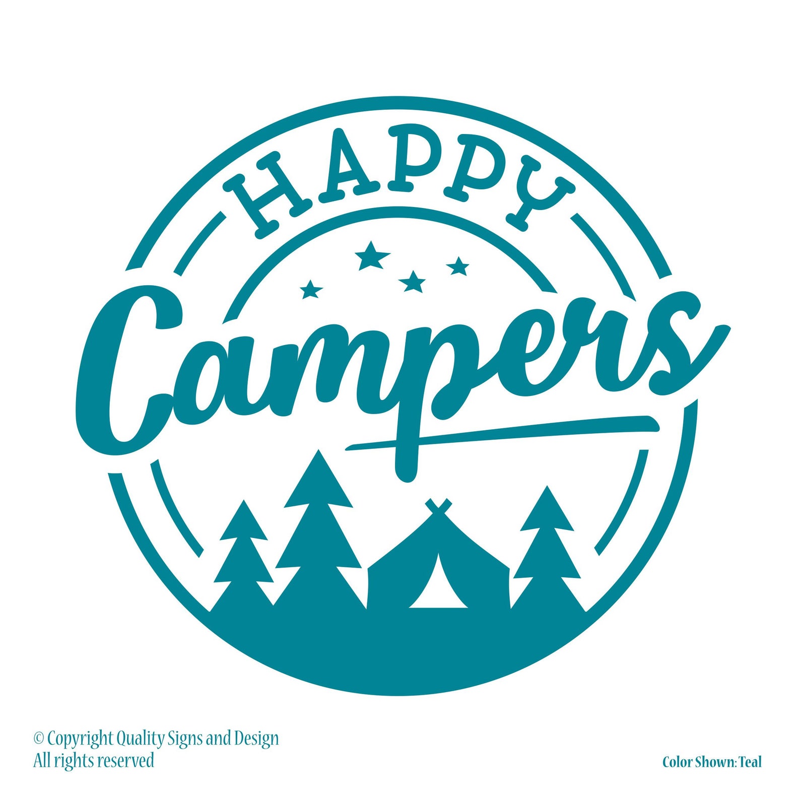 HAPPY Campersvehicle Decalsrv Decaltruck Decalscar | Etsy