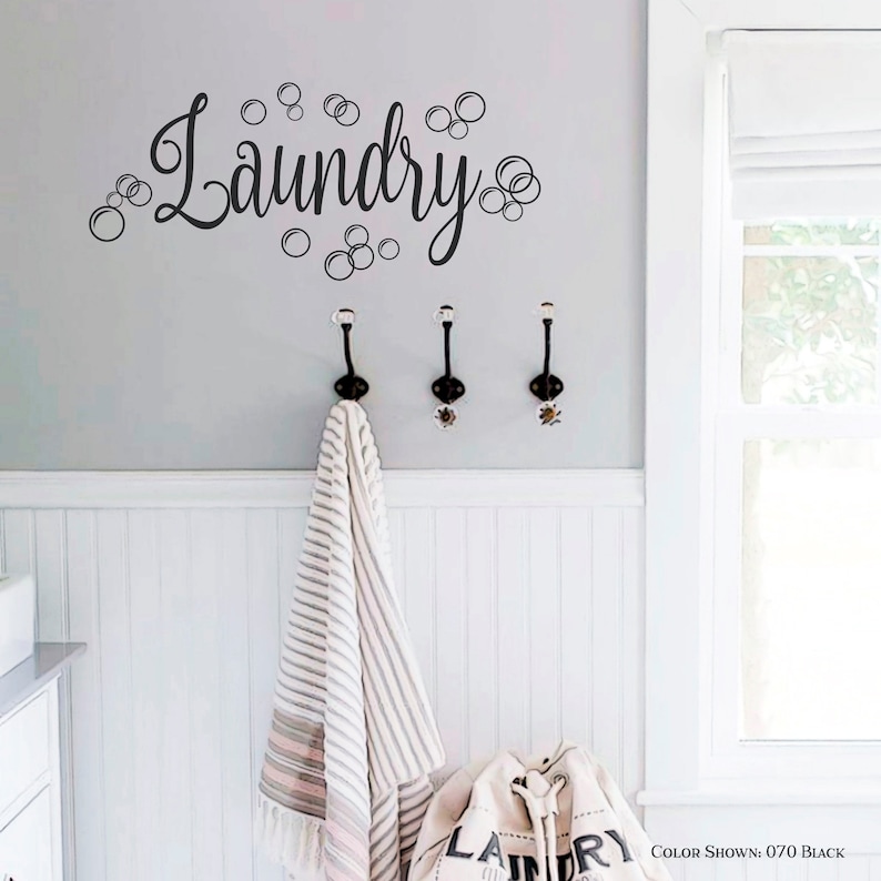 Laundry Bubbleslaundry Room Decal Vinyl Wall Decalswall Quote Decal 