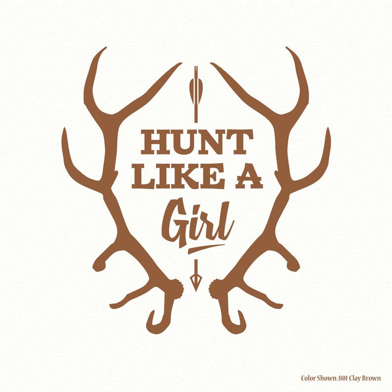 HUNT LIKE A GIRL Hunting Decals Vinyl Wall Quotes Wall Etsy