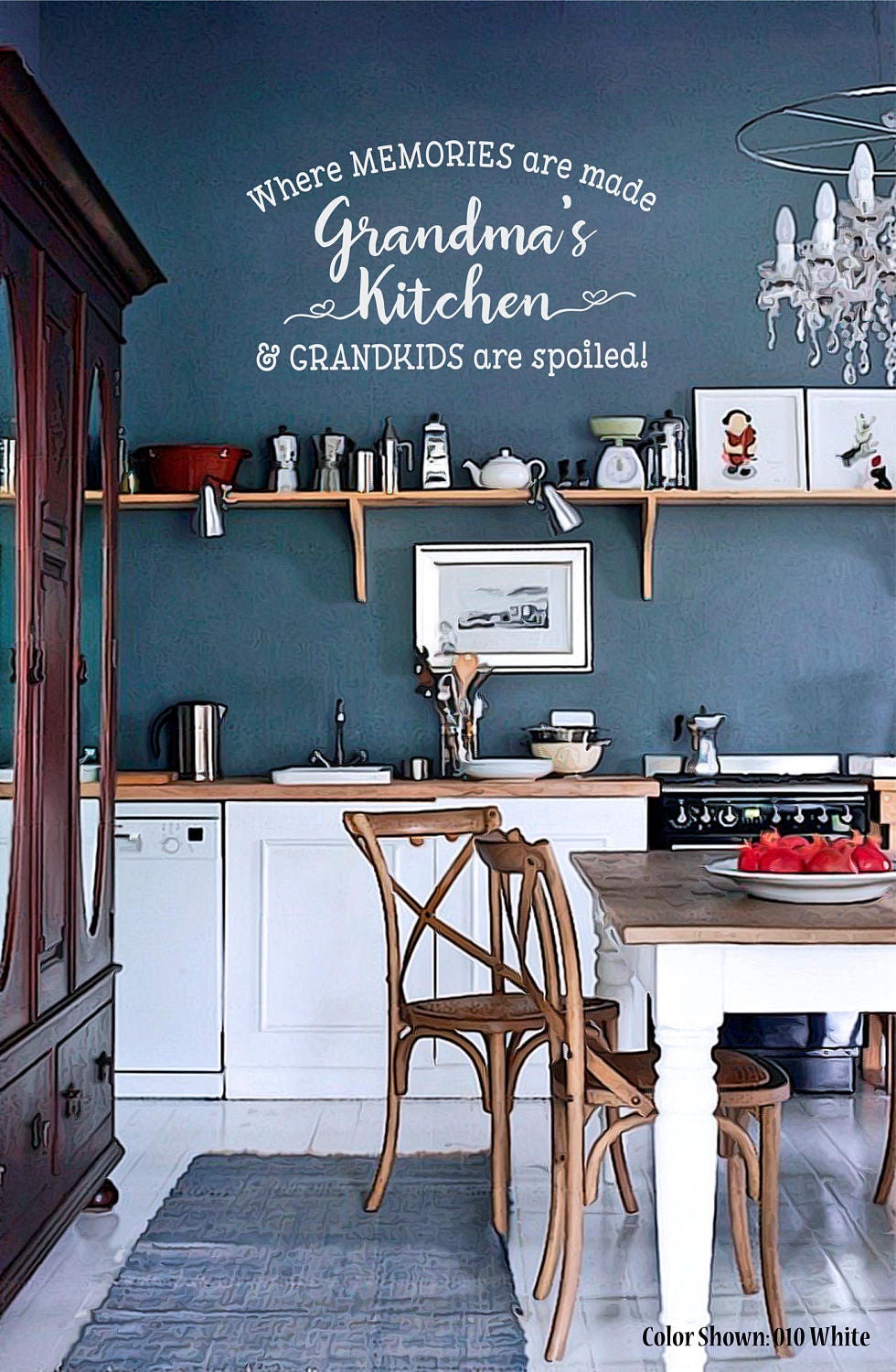 GRANDMA'S KITCHEN, Wall Quote Decal, Kitchen Decals, Family Wall Decal ...