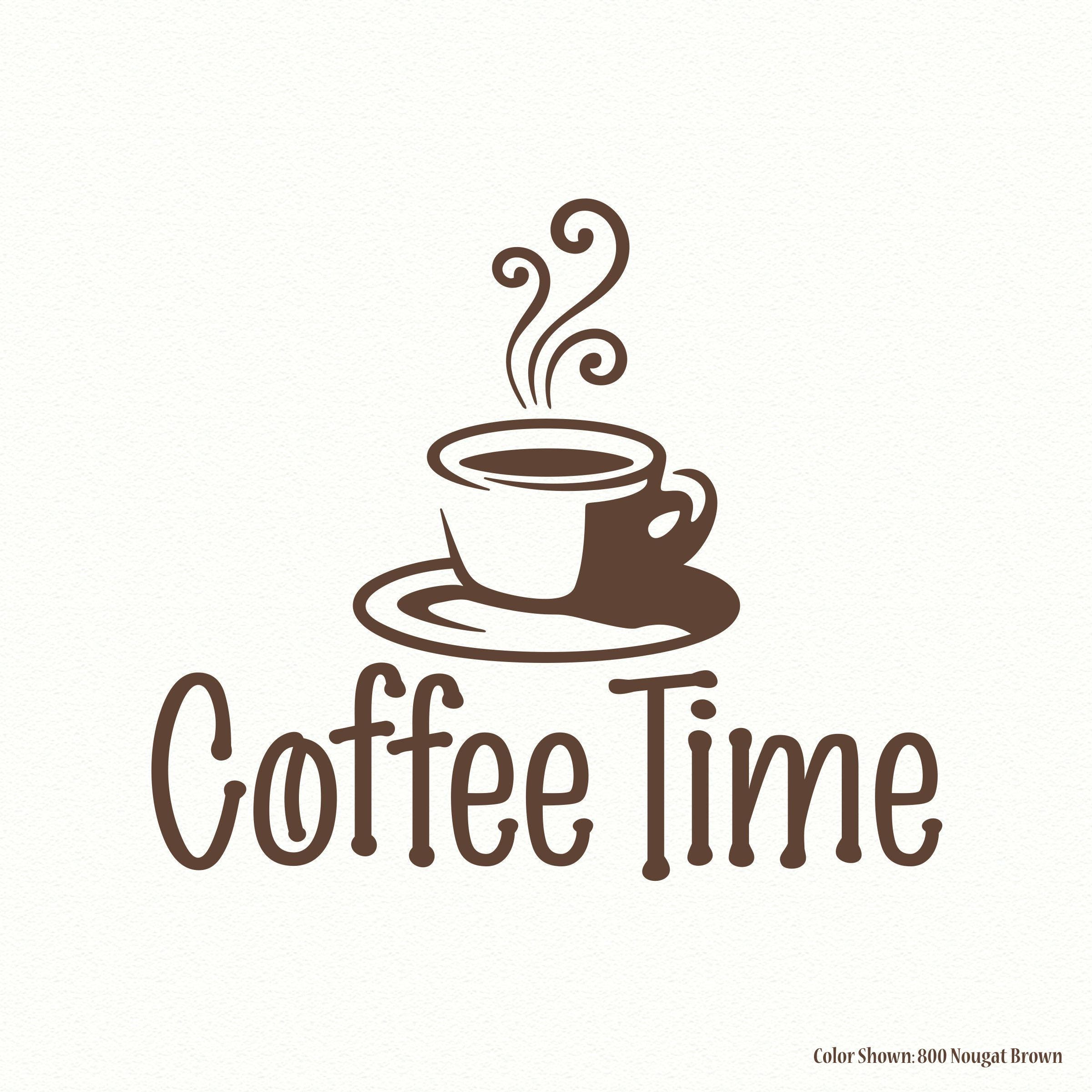 COFFEE TIME Vinyl Quotes Wall Quote - Etsy