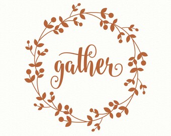 REÚNASE, reúnase con corona, calcomanías de pared de vinilo, reúna calcomanías, calcomanías de cocina, calcomanía de pared familiar, cristiano, arte de pared de comedor, decoración de cocina, amor