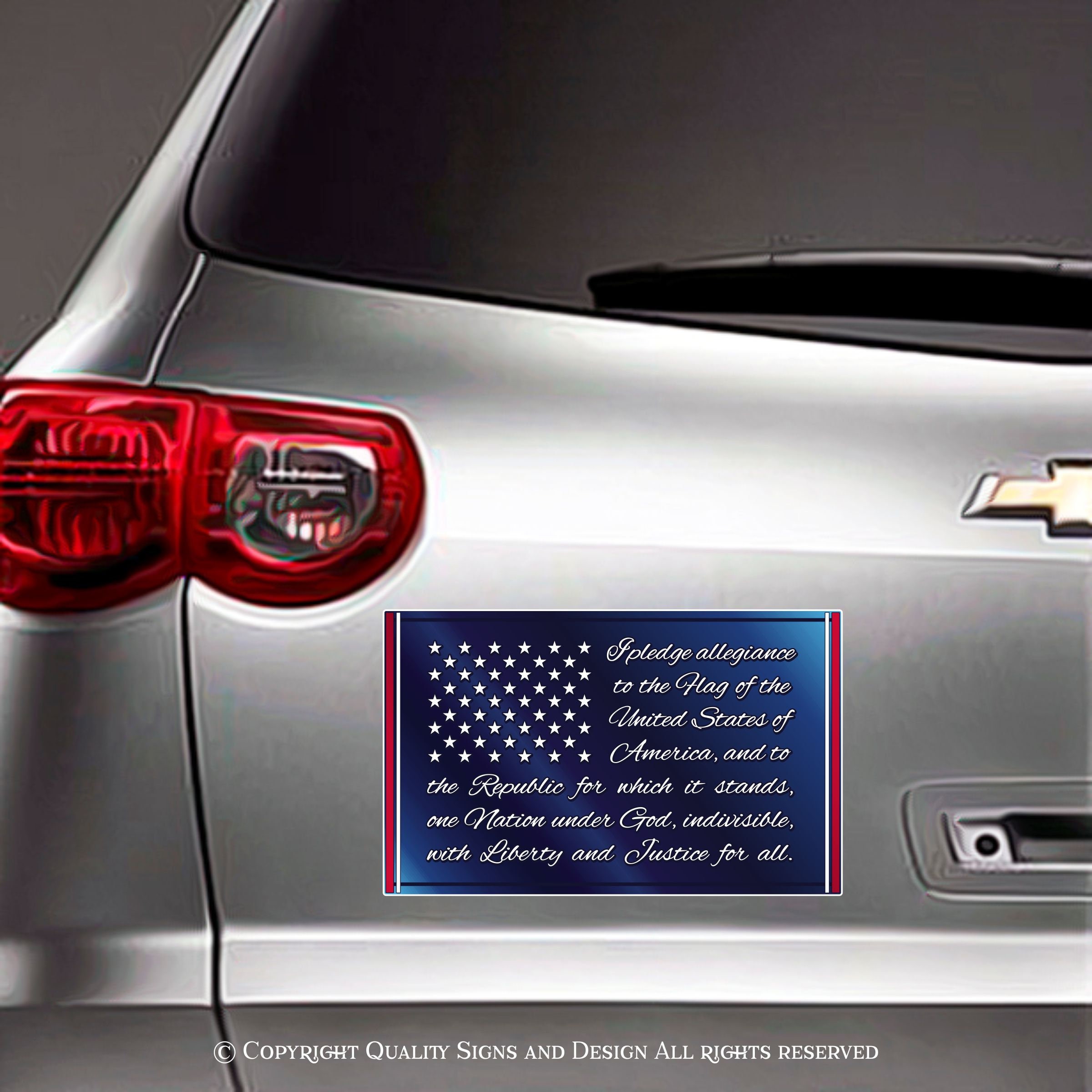 PLEDGE OF ALLEGIANCE,I Pledge Decal,flag Sticker,truck Decals,stars and ...