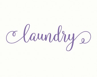 LAVANDERÍA, calcomanía de pared de vinilo, calcomanía de lavadero, calcomanía de puerta de lavandería, cita de pared de vinilo, calcomanía de cocina, calcomanía de cita de pared, calcomanía de pared familiar, pin de ropa