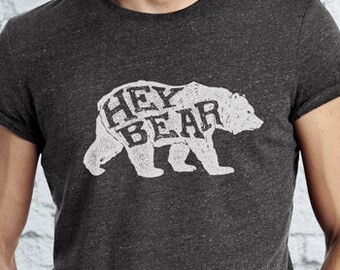 Bear Shirt - Hiking Shirt - Outdoorsy Camping Tee - Explore Wilderness Men's Word Art Pacific Northwest West Coast Mountaineering