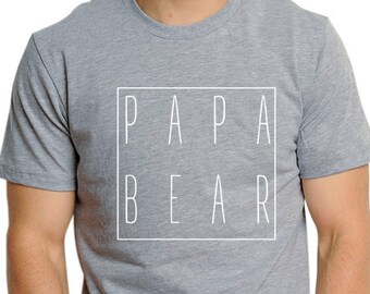 Papa Bear T-Shirt, Fathers Day Shirt - Dad T Shirt - Papa Bear Tshirt Gift For Dad Father Bear Shirt, New Dad Shirt, Babyshower Gift