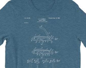 Pocket Knife Patent Print T-Shirt - Outdoorsman Gift