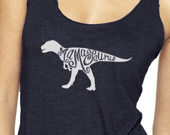 Mamasaurus Tank Top, Mom Shirt, Mother's day gift, New Mom to Be Tee, Pregnancy Top, Mother Tank Shirt, Activewear Yoga, gifts for new moms