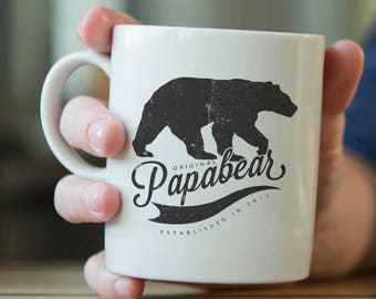 Papa bear mug, papa bear, dad mug, fathers day gift, gift for dad, dad gift, Papa Bear Gift, New Dad Gift, Dad To Be, First Time Dad