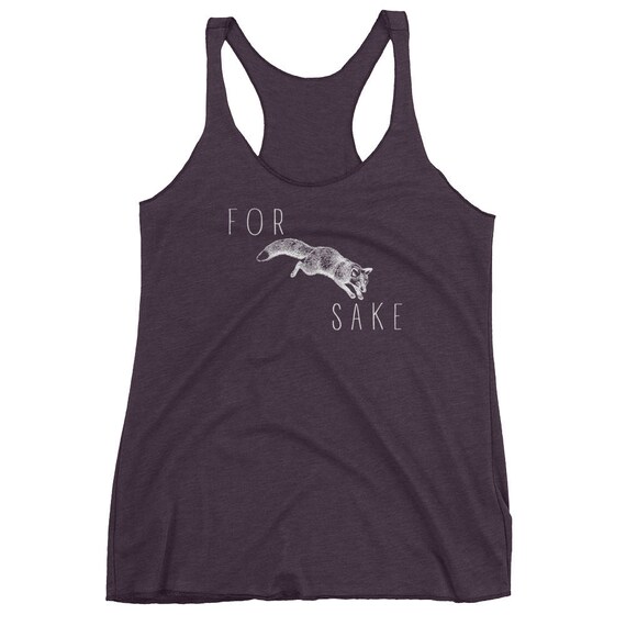 For Fox Sake shirt, Funny Fox Shirt, Fox Tee, Fox Pun Shirt, zero fox given, sarcastic shirt, women's tank top, workout top, fitness tank