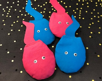Sperm Bean Bags: Duck Cloth Cornhole Game, Baby Shower/Bachelorette Party Game (Set of 4)