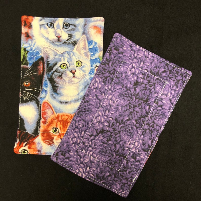 Set or Single Baseball Kitty Cat Collage Quilted Mug Rugs 100/% Cotton and Machine Washable Whiskers /& Eyes Coaster for Cup and Snack