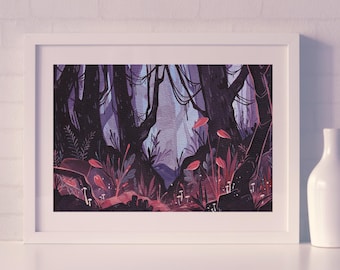 Dark Woods Art Print 5x7