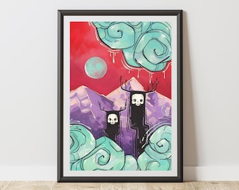 Skull Guys Art Print 5x7
