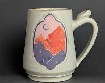 16oz Mountain C Handmade Pottery Mug