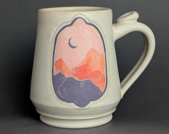 17oz Mountain B Handmade Pottery Mug