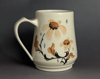 REDUCED 19oz Goth Grandma B Handmade Pottery Mug
